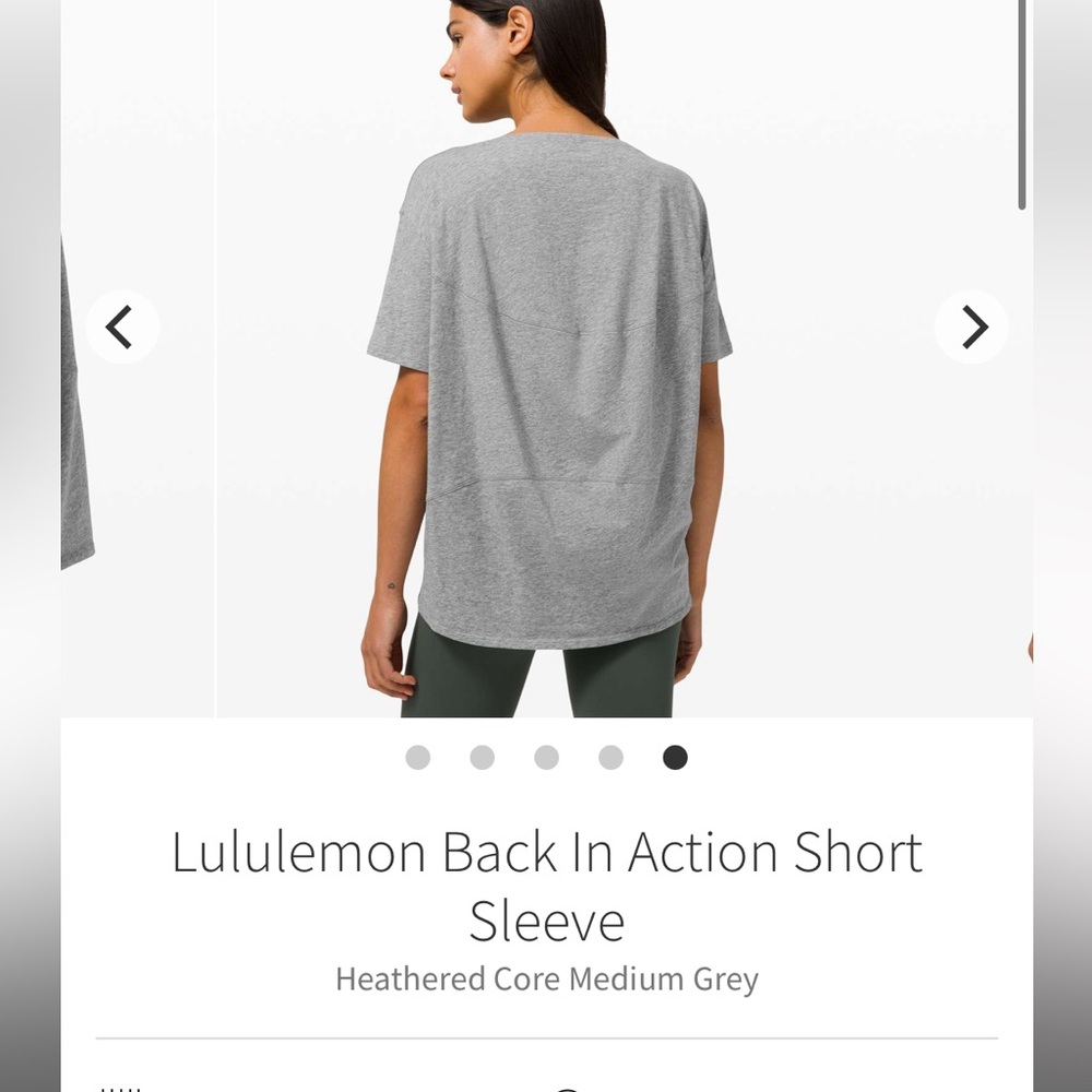 Lululemon NWOT Back In Action Short Sleeve ****